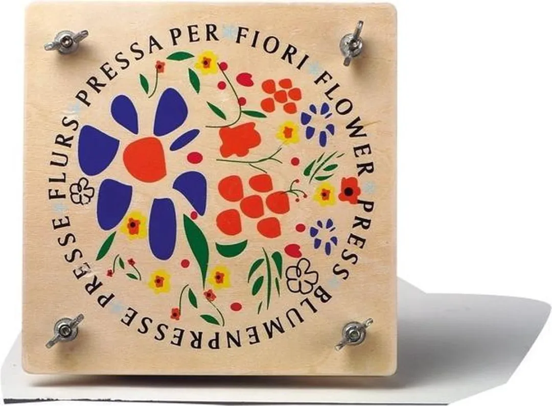Small Foot Houten Bloemenpers 18x18cm - Multi