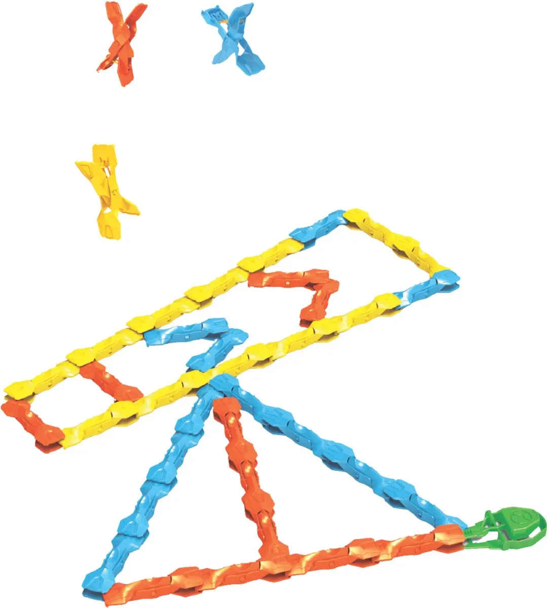 Eddy Toys Jumping Domino Blast Set 36 Stuks - Meerkleurig
