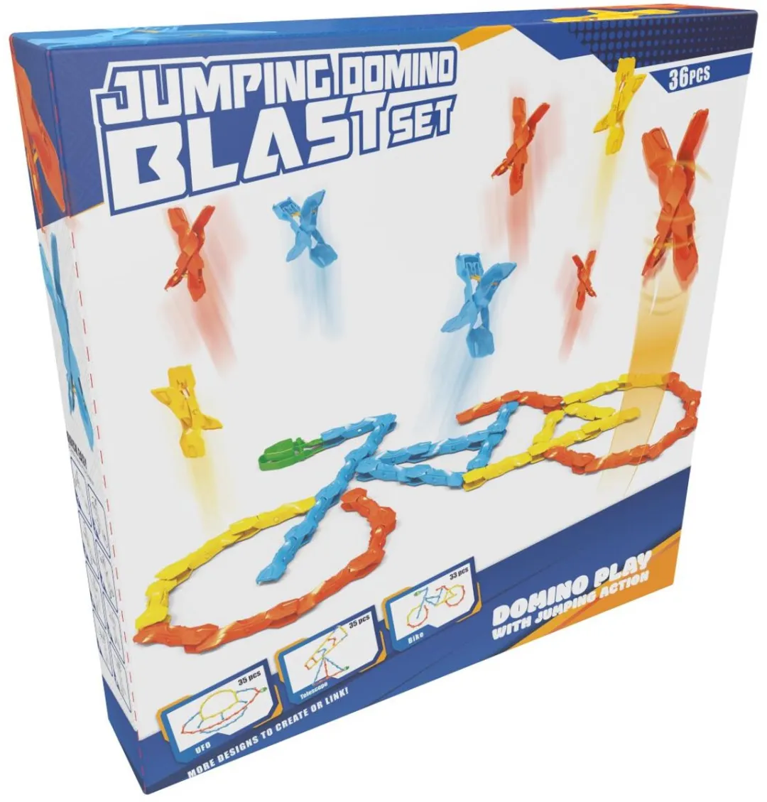 Eddy Toys Jumping Domino Blast Set 36 Stuks