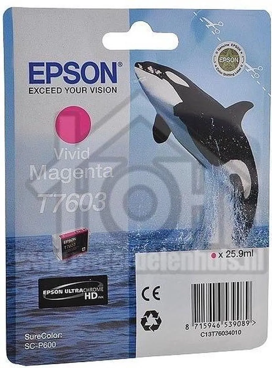 Epson T7603XL Inktcartridge Magenta - 1300 pagina's