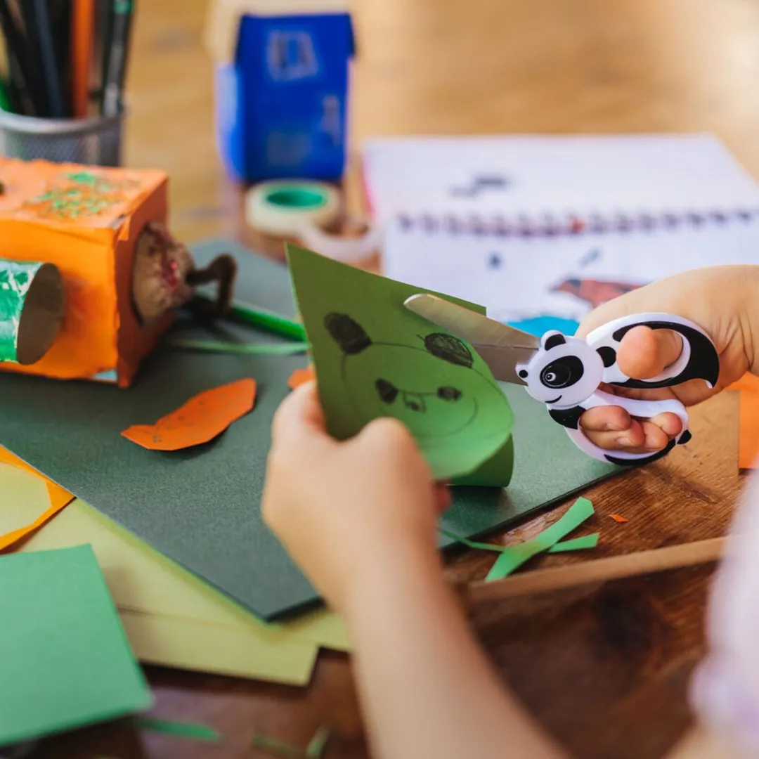 Fiskars Kinderschaar Links- en Rechtshandig RVS - Zwart/Wit