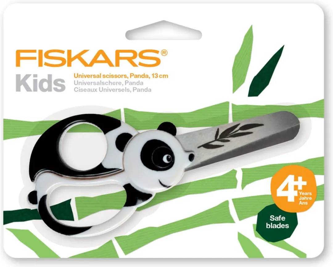 Fiskars Kinderschaar Links- en Rechtshandig RVS - Zwart/Wit