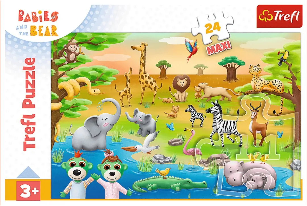 Trefl Stripfiguren Puzzel 24 Stuks - 3 jaar