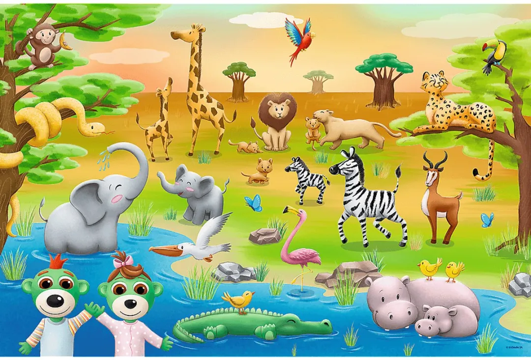 Trefl Stripfiguren Puzzel 24 Stuks - 3 jaar