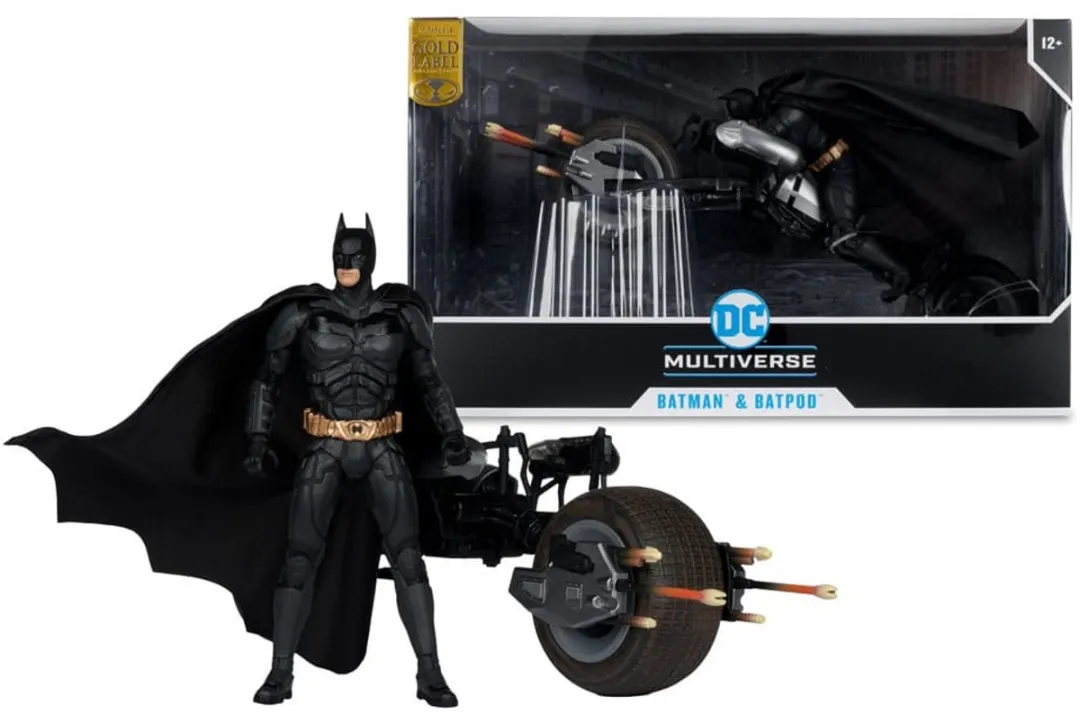 McFarlane Toys DC Multiverse Batman & Batpod Actiefiguur - 18cm - Multicolor