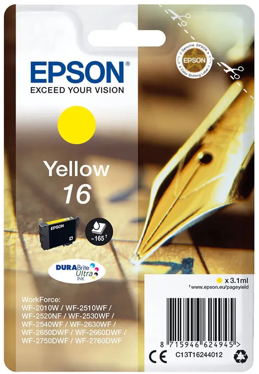 Epson C13T16244010 Inktcartridge Geel - 3.1ml