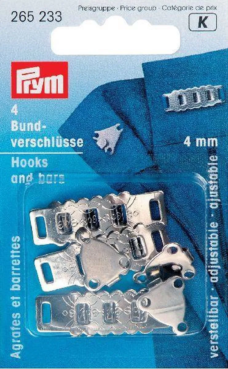 Prym Broek- en Rokhaken 4cm