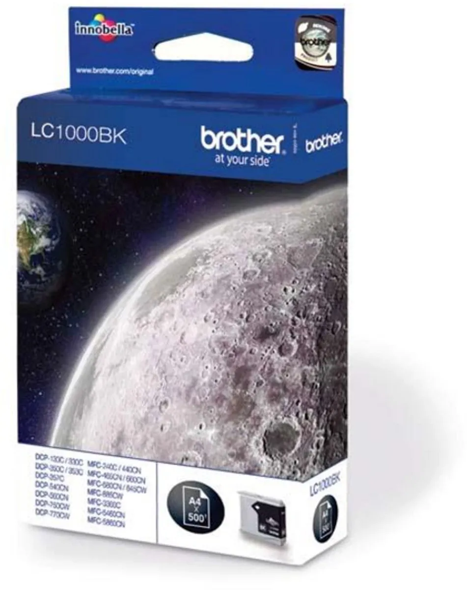 Brother LC1000BKBP Inktcartridge - Zwart