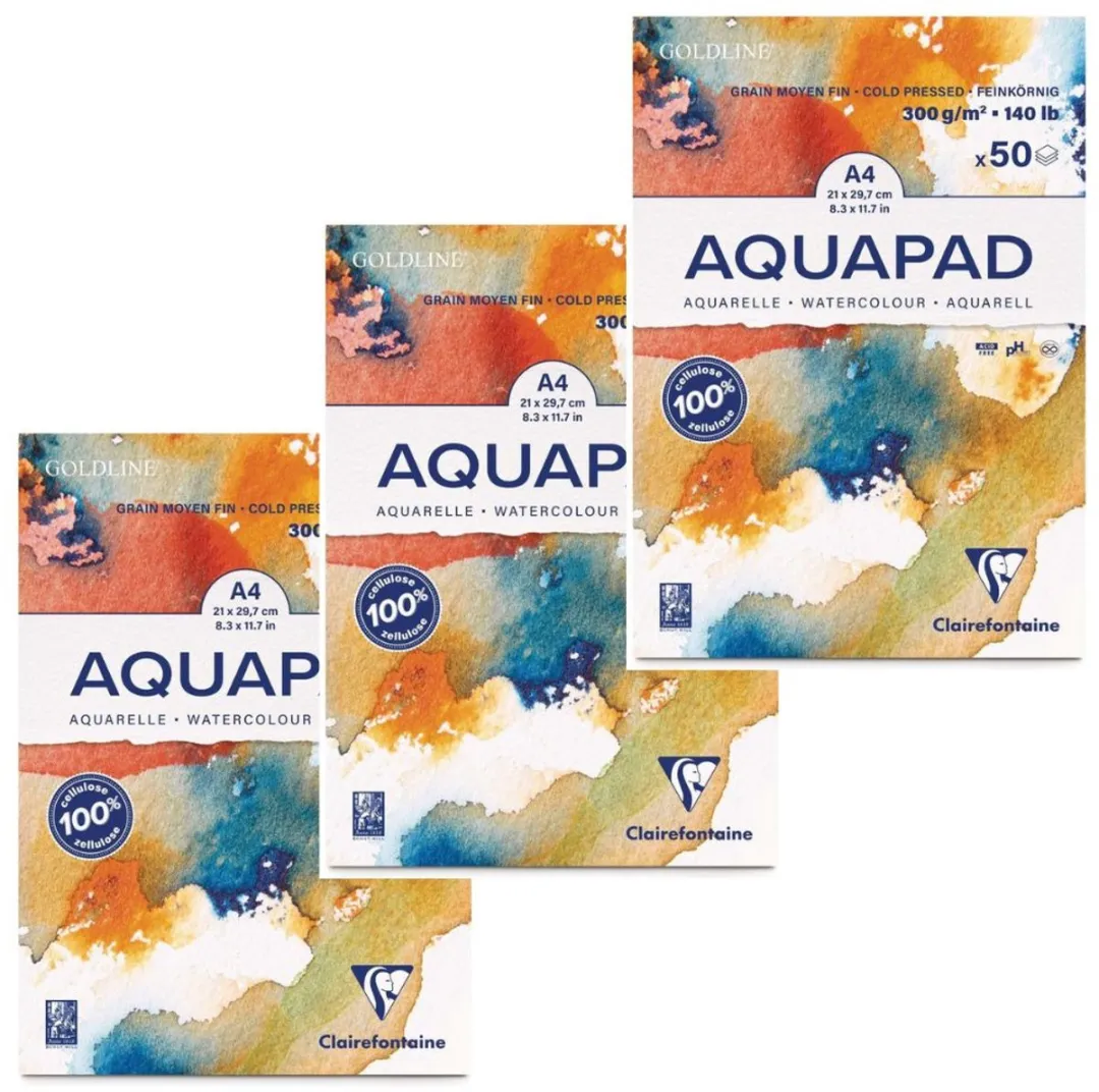 Clairefontaine Goldline Aquapad Aquarelpapier 300g