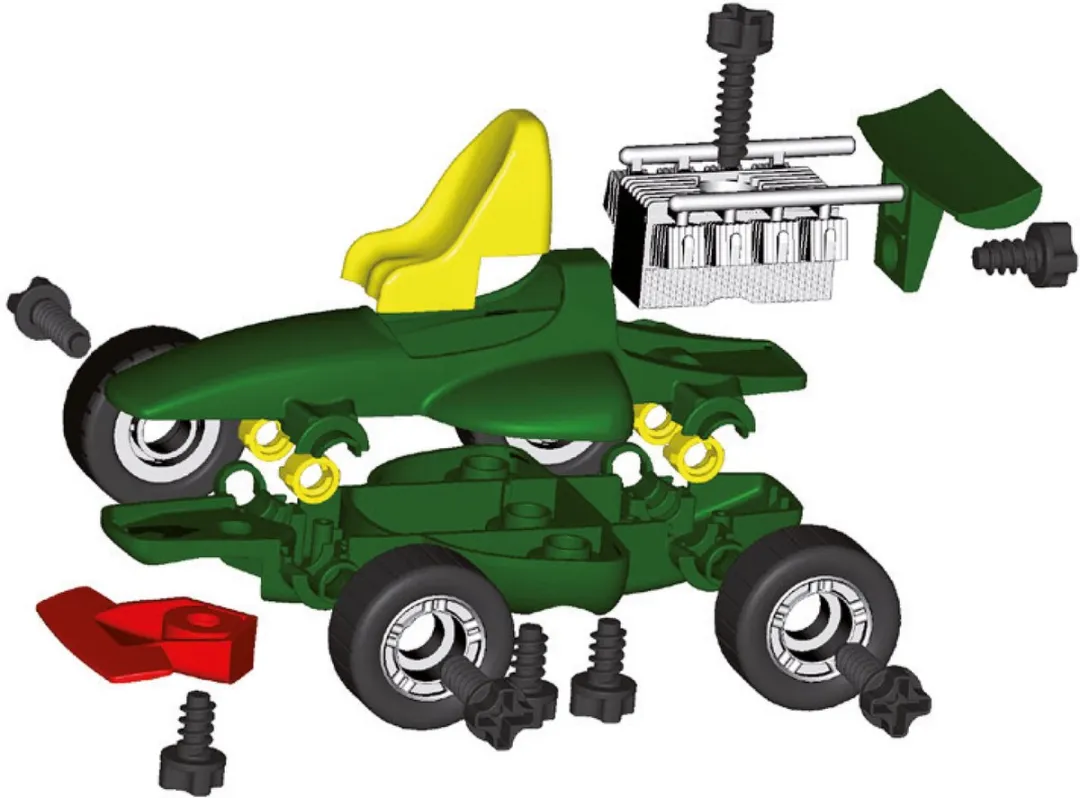 Klein Toys Bosch Mini Ixolino II Grand Prix Koffer - Groen/Zwart - afbeelding 6 van 6