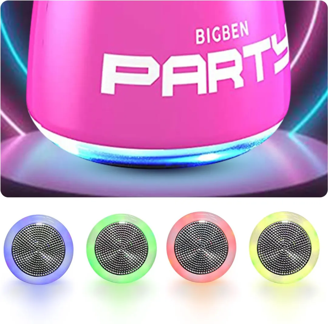 Bigben Party Microfoon Karaokeset - Bluetooth - Roze