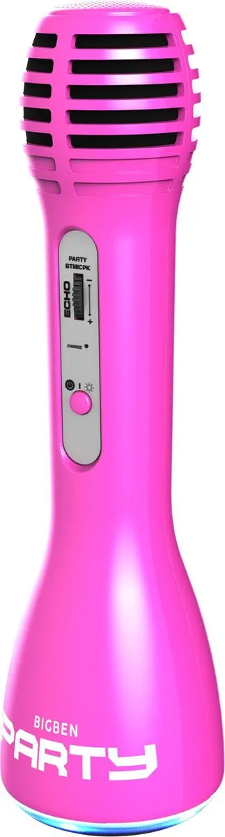 Bigben Party Microfoon Karaokeset - Bluetooth - Roze