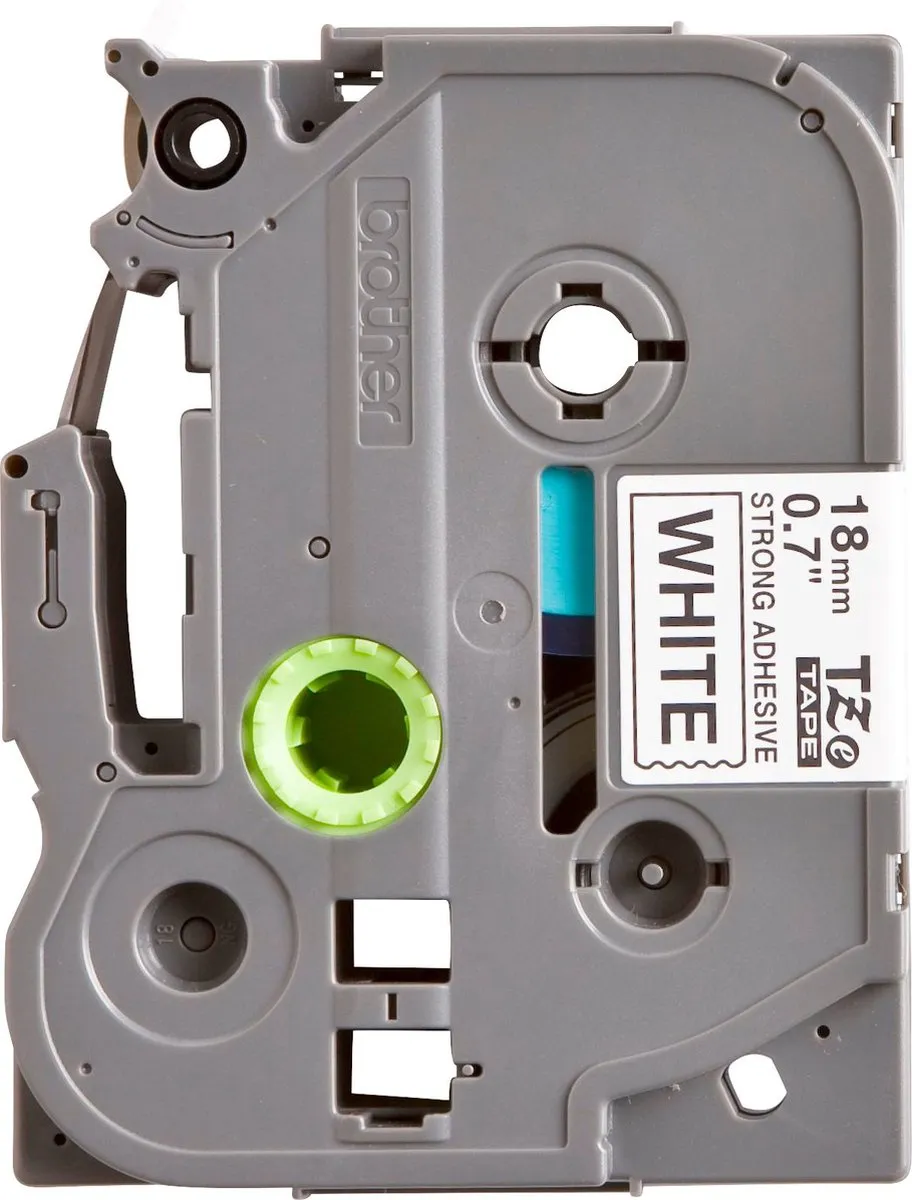 Brother TZeS241 Laminated Tape - 18mm x 8m - Wit/Zwart