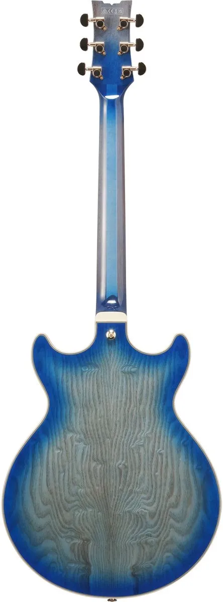 Ibanez Artcore AM93QA-JBB Jet Blue Burst - Elektrische gitaar