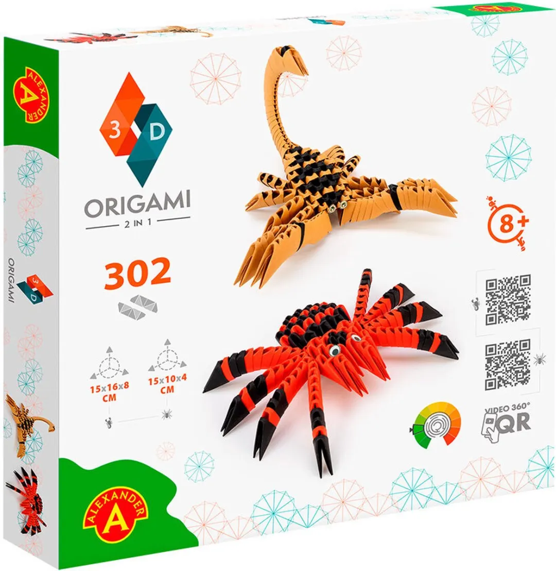 Alexander Speelgoed ORIGAMI 3D Spin en Schorpioen - 302st