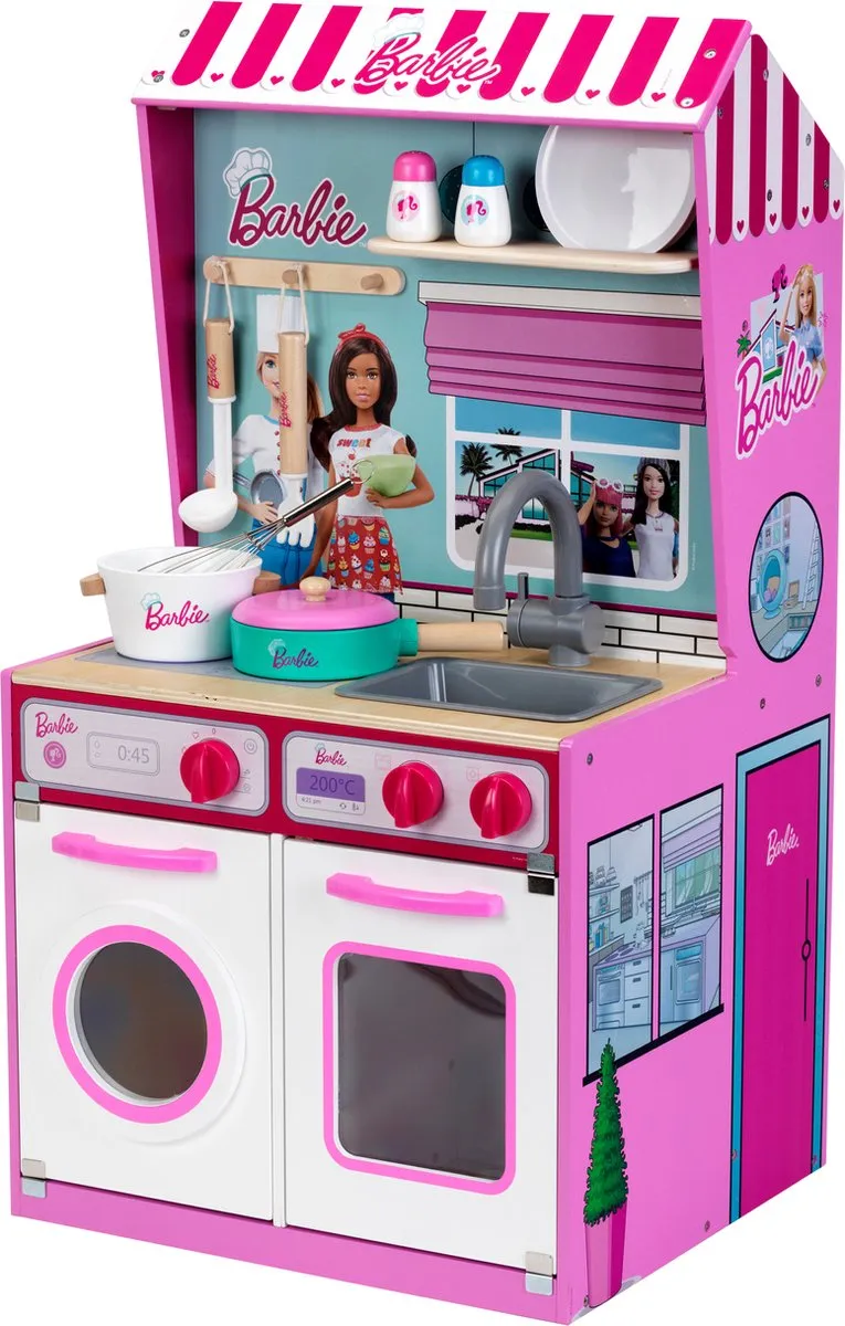 Klein Toys Barbie Kinderkeuken Poppenhuis