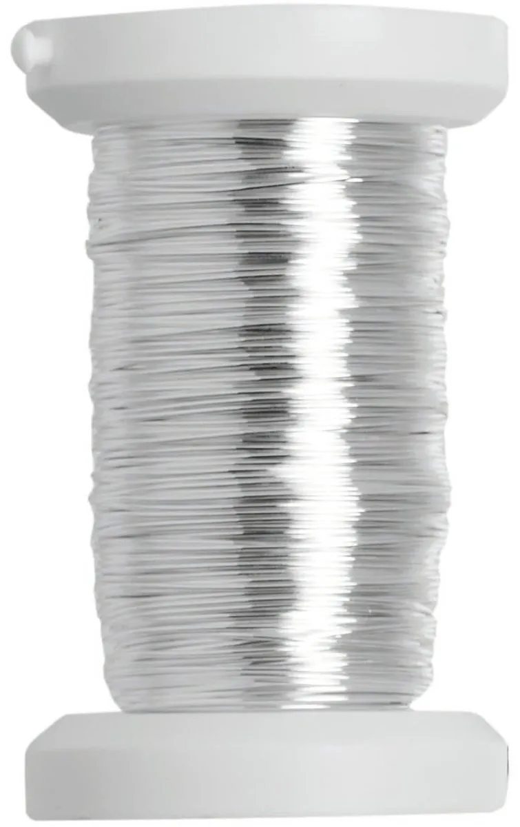 Glorex Hobby Binddraad Metallic Zilver 40m - 2 Stuks