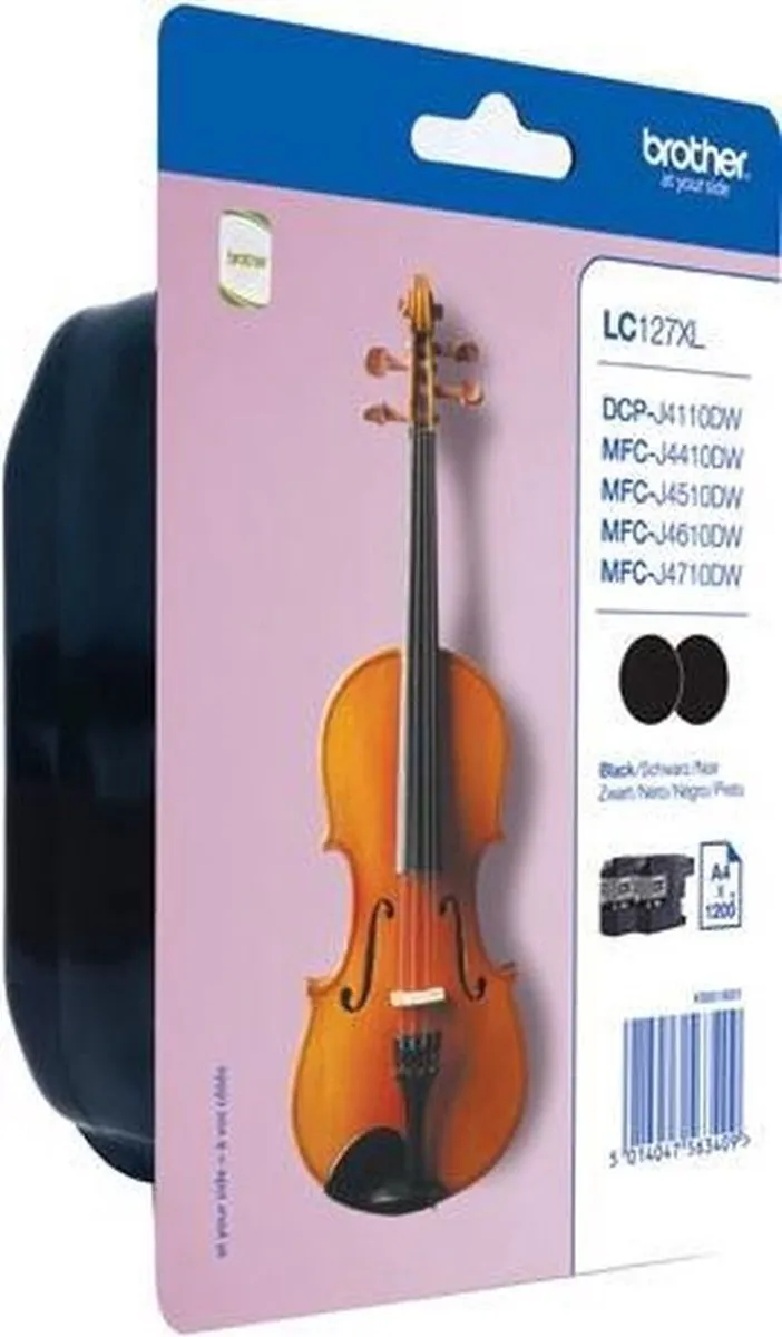 Brother LC-127XLBK Inktcartridge Zwart - Hoge Capaciteit
