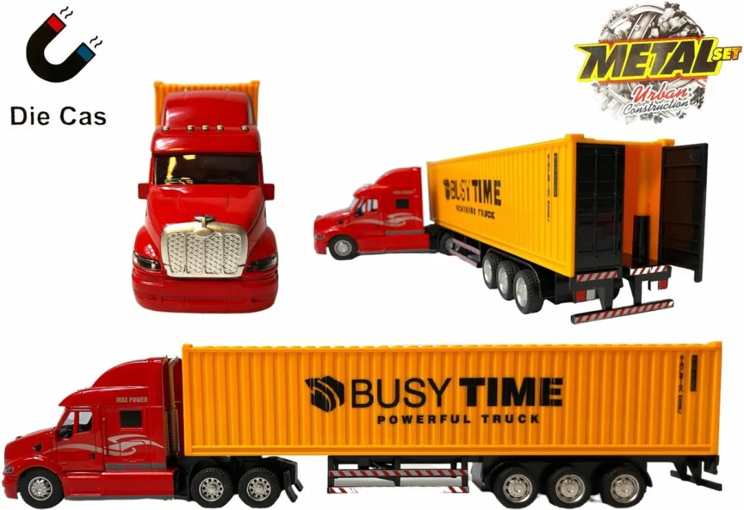 Vrachtwagen transporter met oplegger 40FT - Container Master (34.5cm)