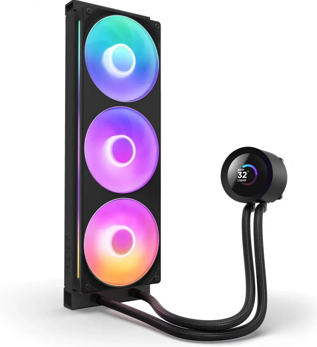 NZXT Kraken Plus 360 RGB RL-KR360-B2 - 3 Ventilatoren - Zwart