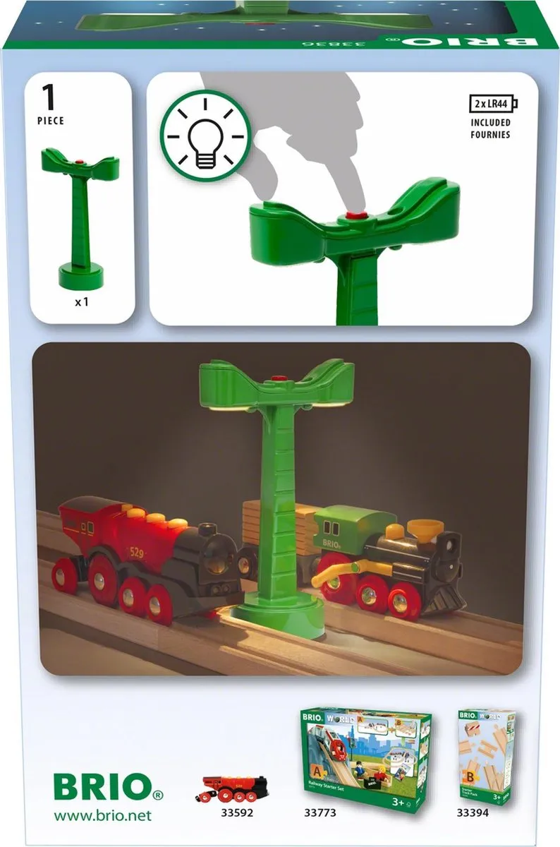 BRIO Spoorweglicht 33836 - Groen