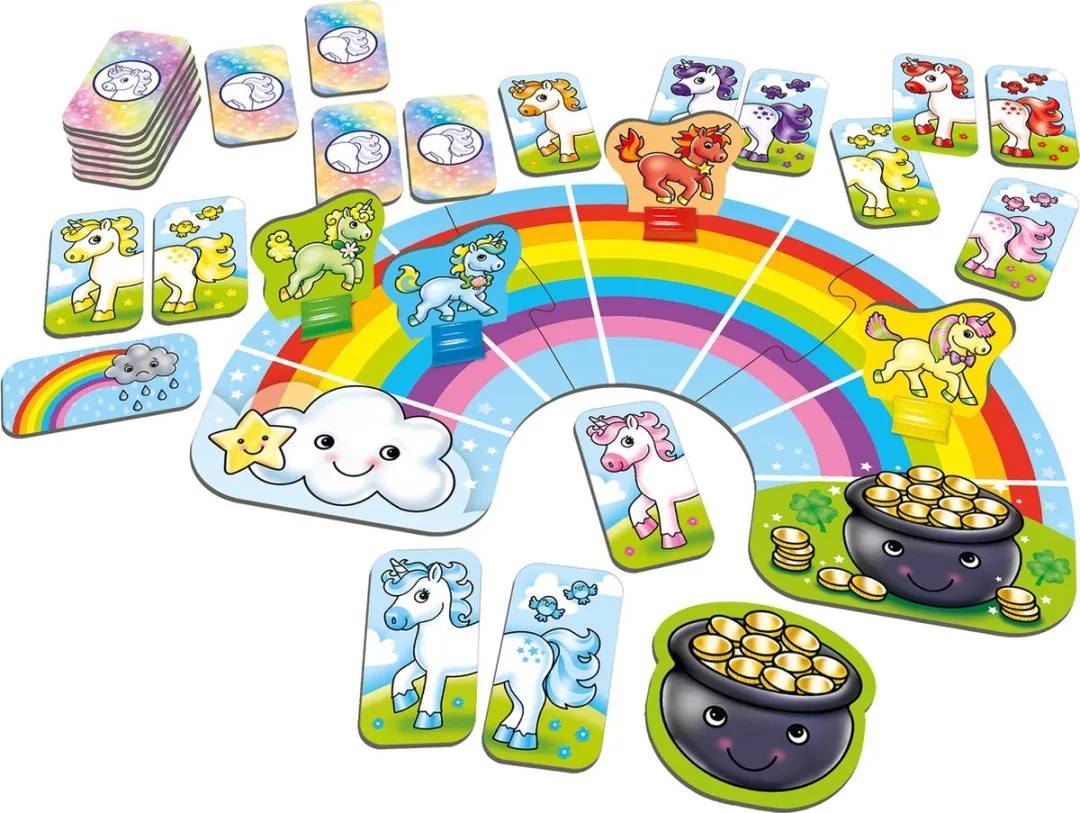Orchard Toys Rainbow Unicorns Educatief Spel - 50 Kaarten