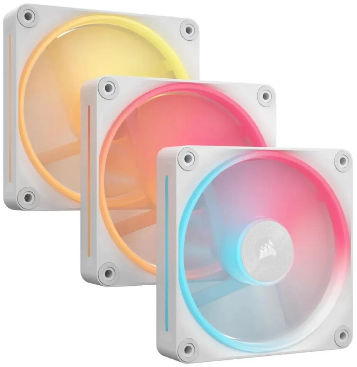 Corsair iCUE LINK LX120-R RGB Ventilatoren 3-pack - 120mm - Wit