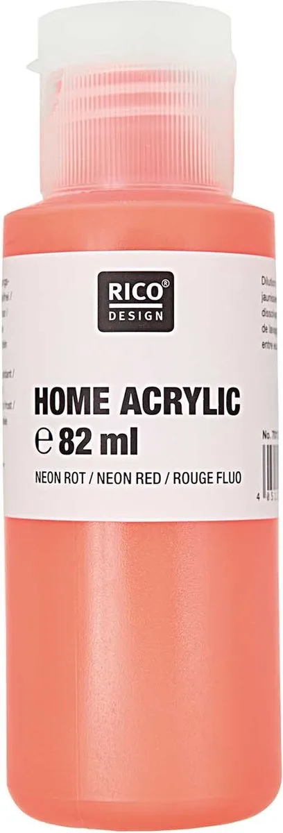Rico Design Acrylverf Neon Rood