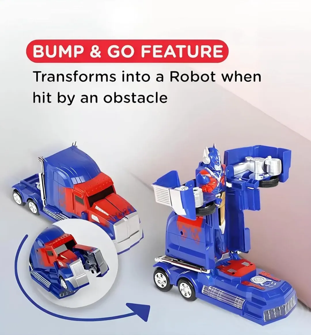YJ Toys Robot Truck 2-in-1 2036-FW - Transformerend Voertuig - 24cm - Zwart