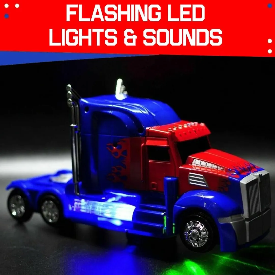 YJ Toys Robot Truck 2-in-1 2036-FW - Transformerend Voertuig - 24cm - Zwart