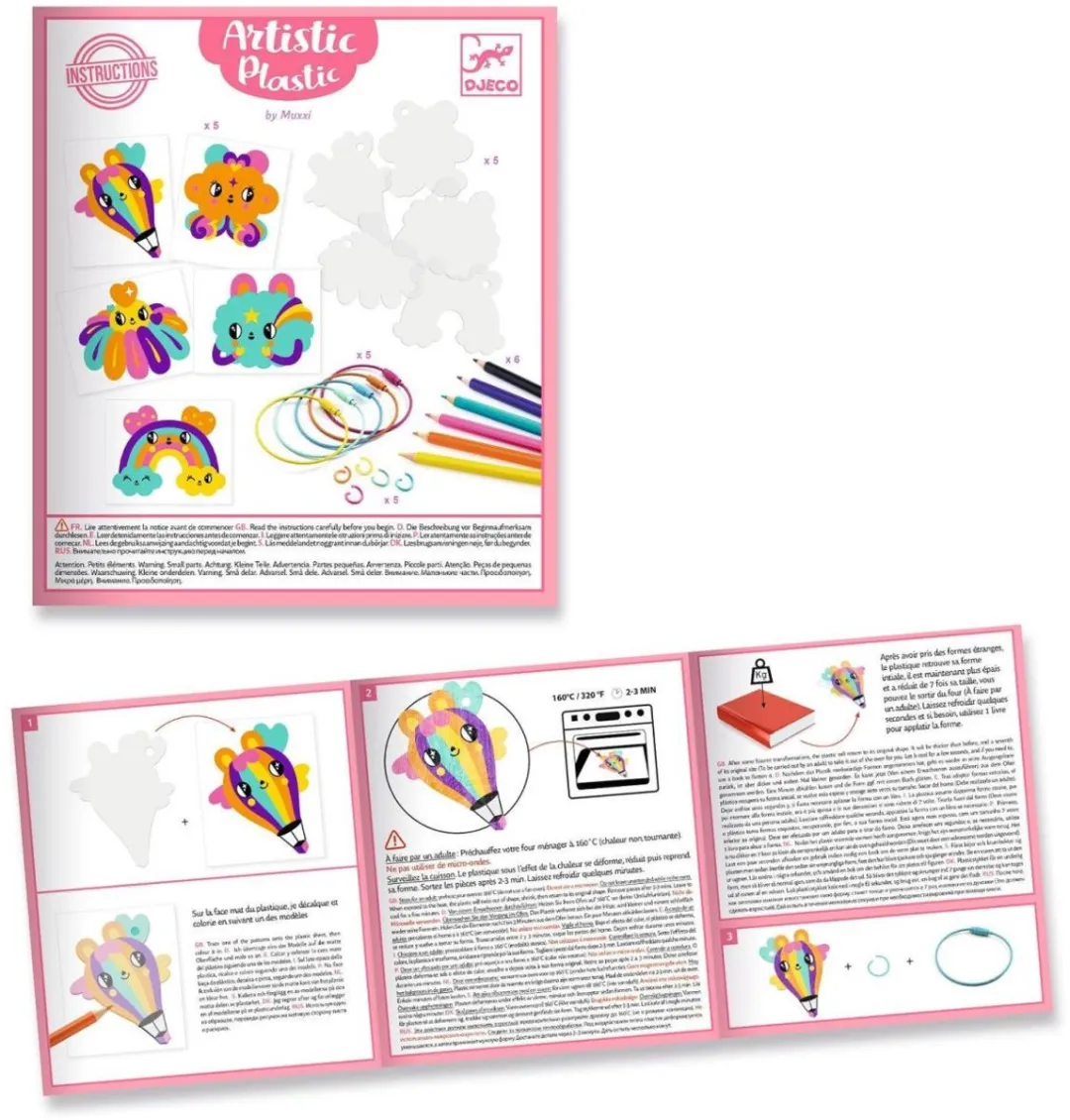 Djeco Kawaii Sleutelhanger Knutselset - Meerkleurig
