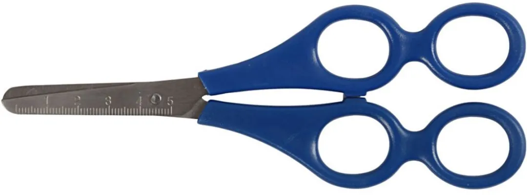 Creativ Company 4-Gaten Schaar 17cm - Blauw