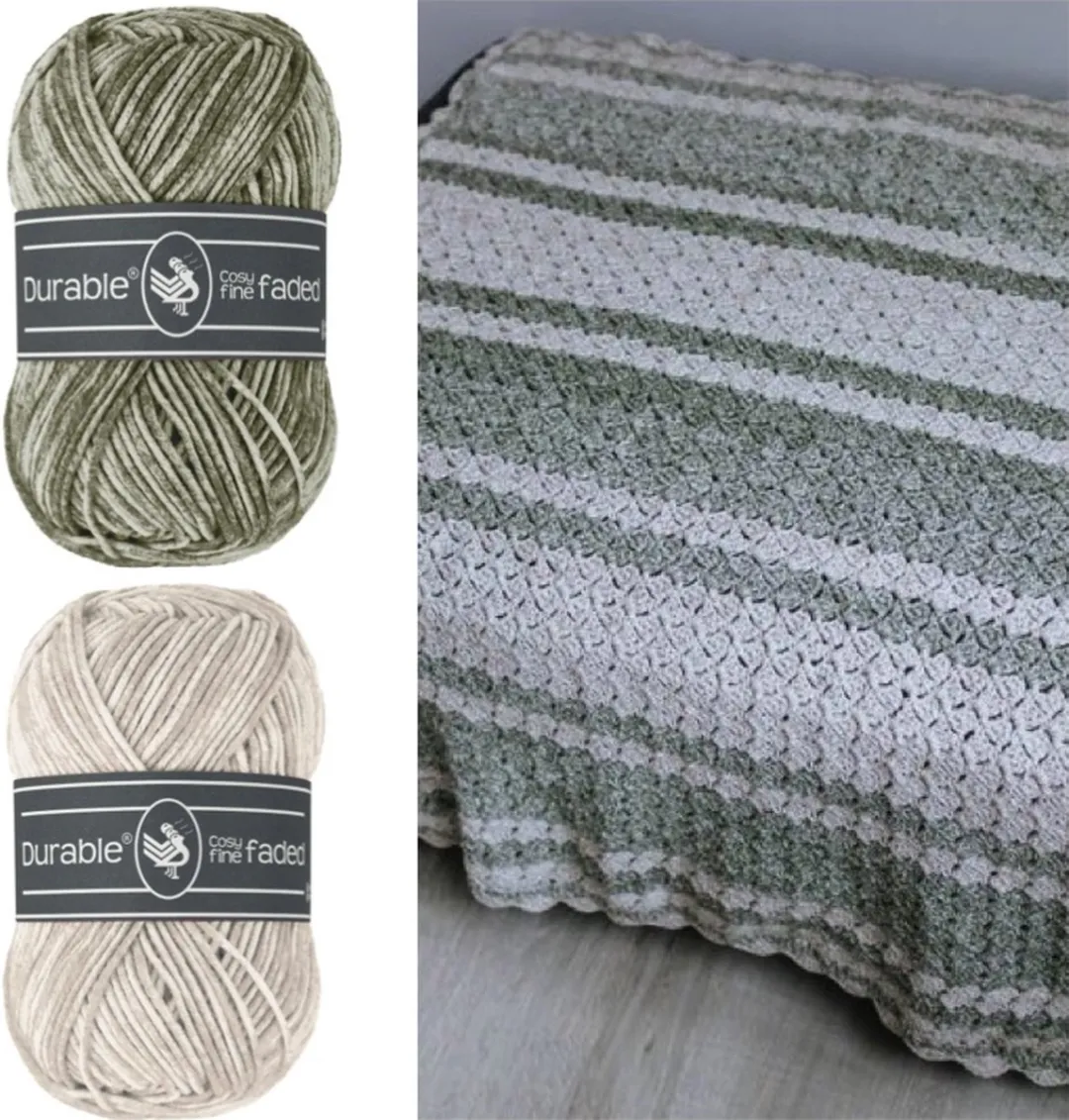 Durable Stripes Haakpakket Groen