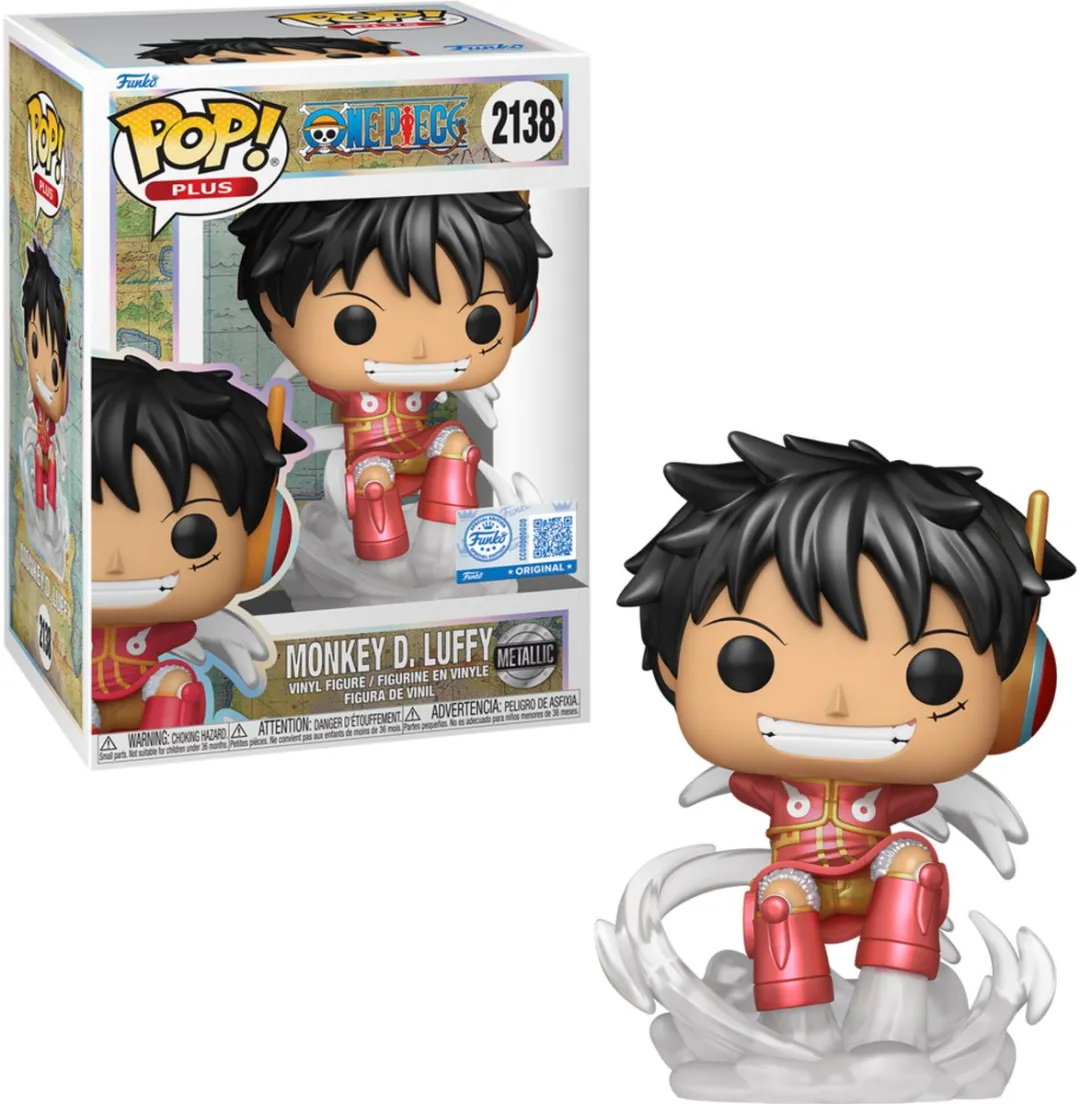 Funko Pop! Plus One Piece Monkey D. Luffy Metallic #2138