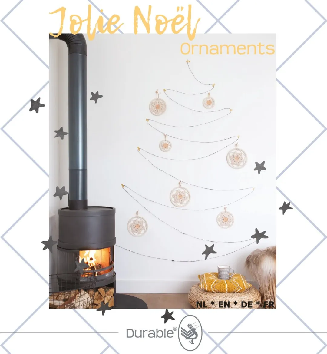 Durable Kerst Ornamenten Haakpakket Jolie Noël