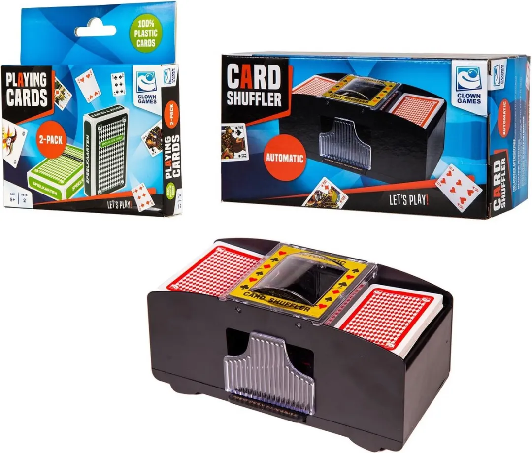 Clown Games Kaartschudmachine en Speelkaarten Voordeelpakket