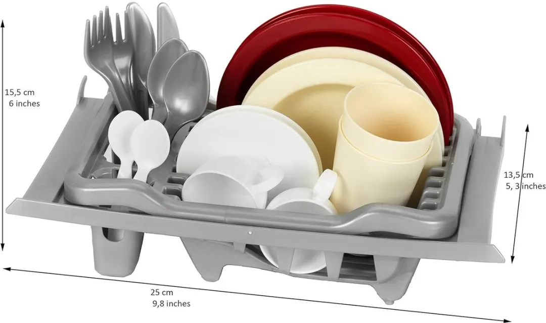 Klein Toys Afwasrek - Grijs Rood