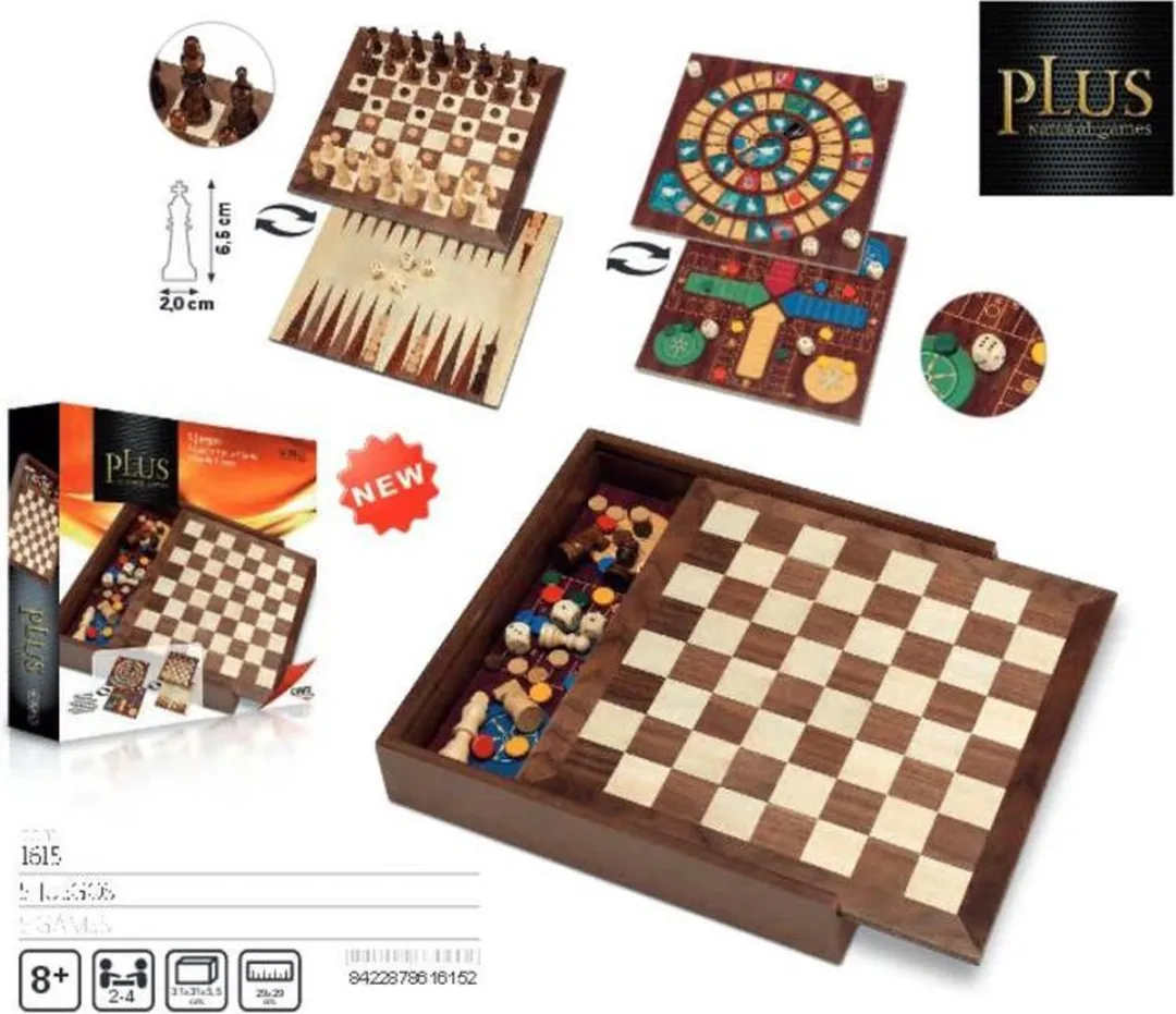 Geronimo Games Cayro Plus Bordspel Set - 5 Stuks 29x29cm