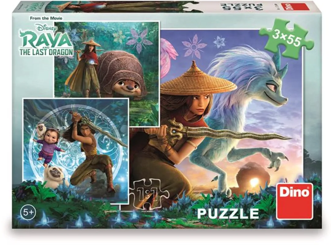 Dino Toys Raya en Vrienden Puzzels - 3x55 Stuks - Allerlei