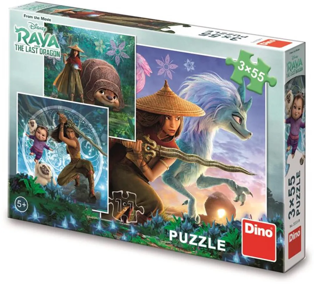 Dino Toys Raya en Vrienden Puzzels - 3x55 Stuks - Allerlei