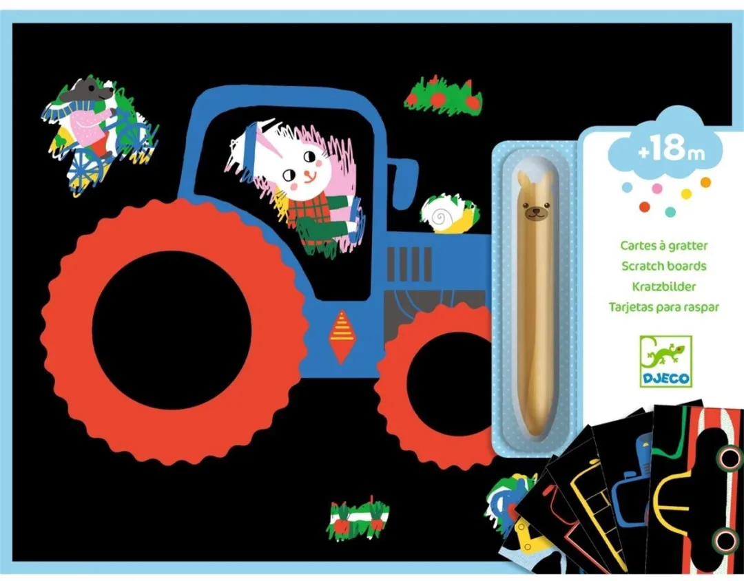 Djeco Learning about Vehicles Krastekeningen