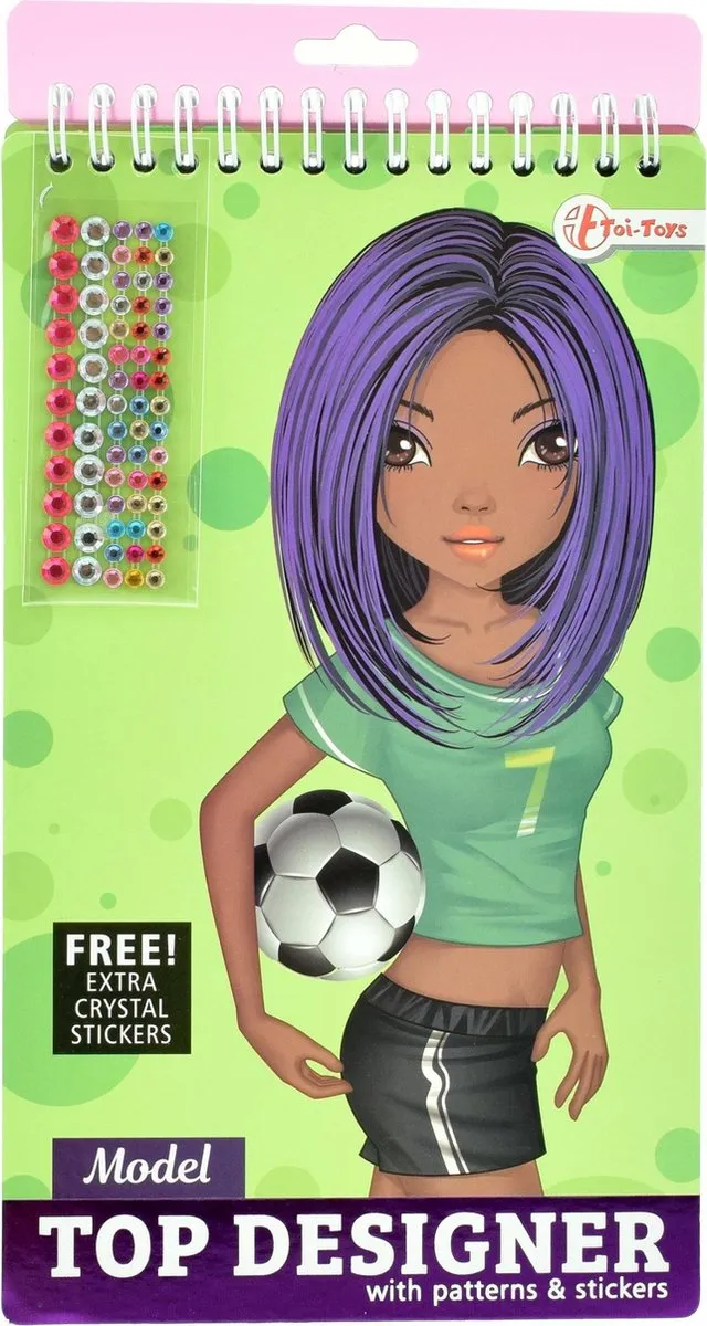 Toi-Toys Schetsboek met Stickers & Diamanten 26cm