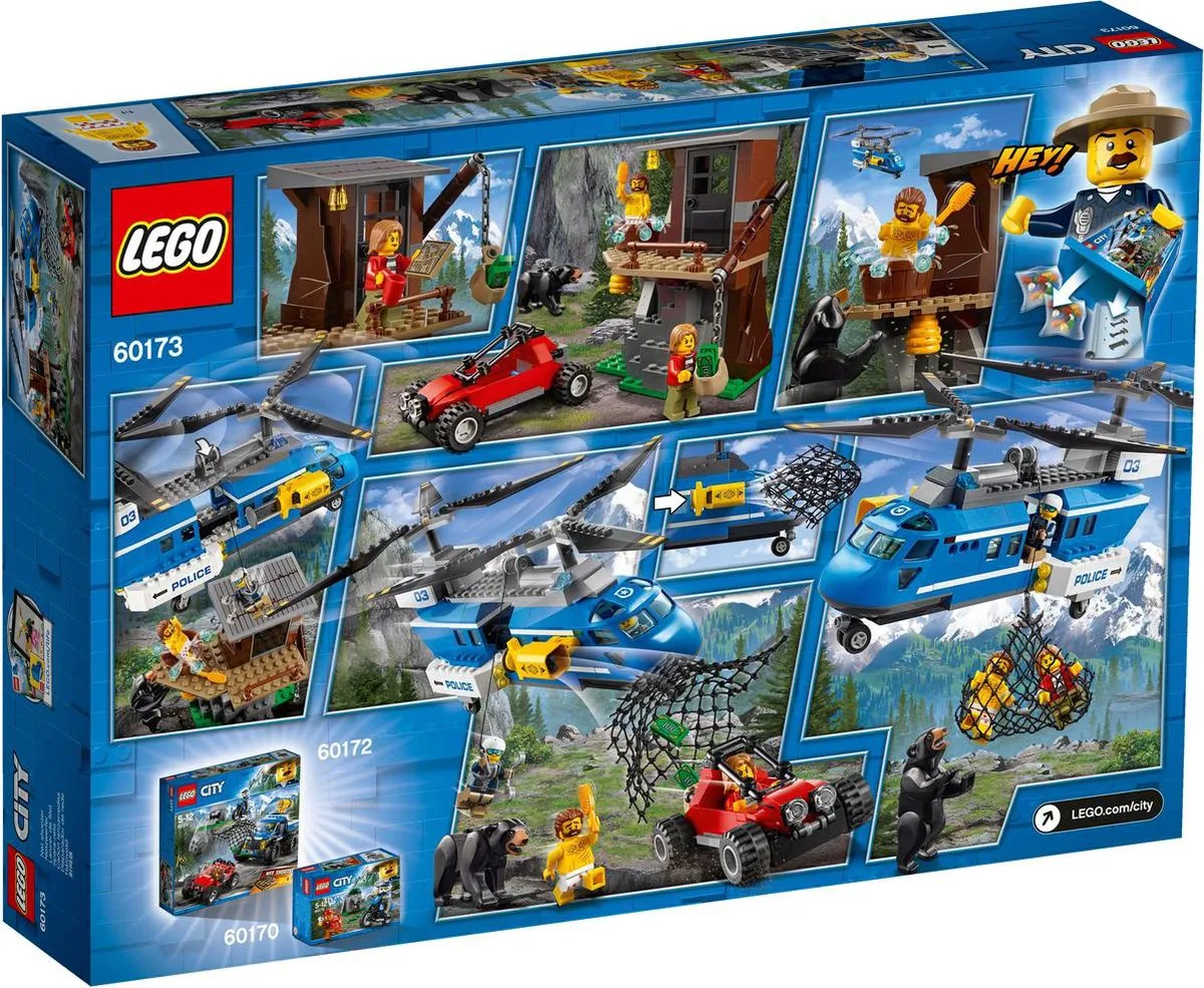 LEGO City Bergpolitie Bergarrestatie 60173 - 303 Stukken