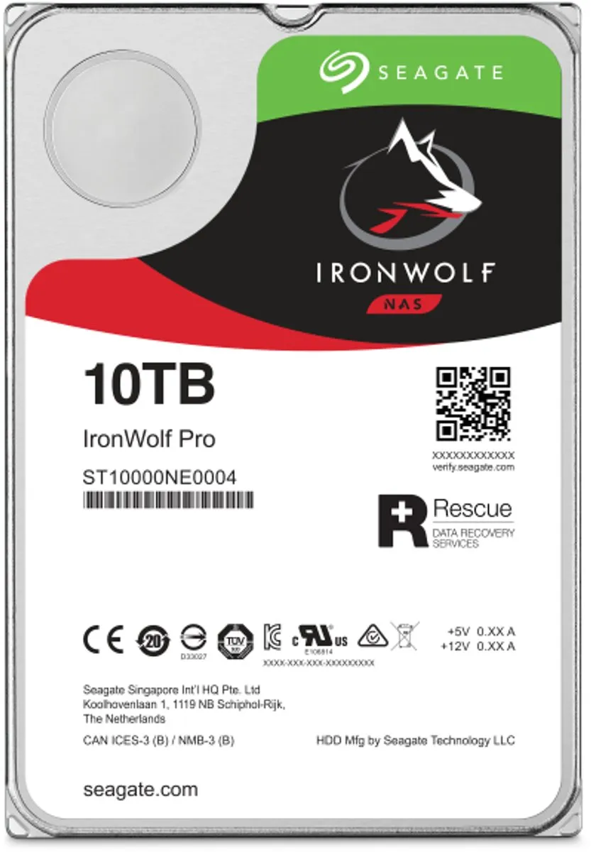 Seagate IronWolf Pro ST10000NT001 Harde Schijf 10TB - afbeelding 4 van 5