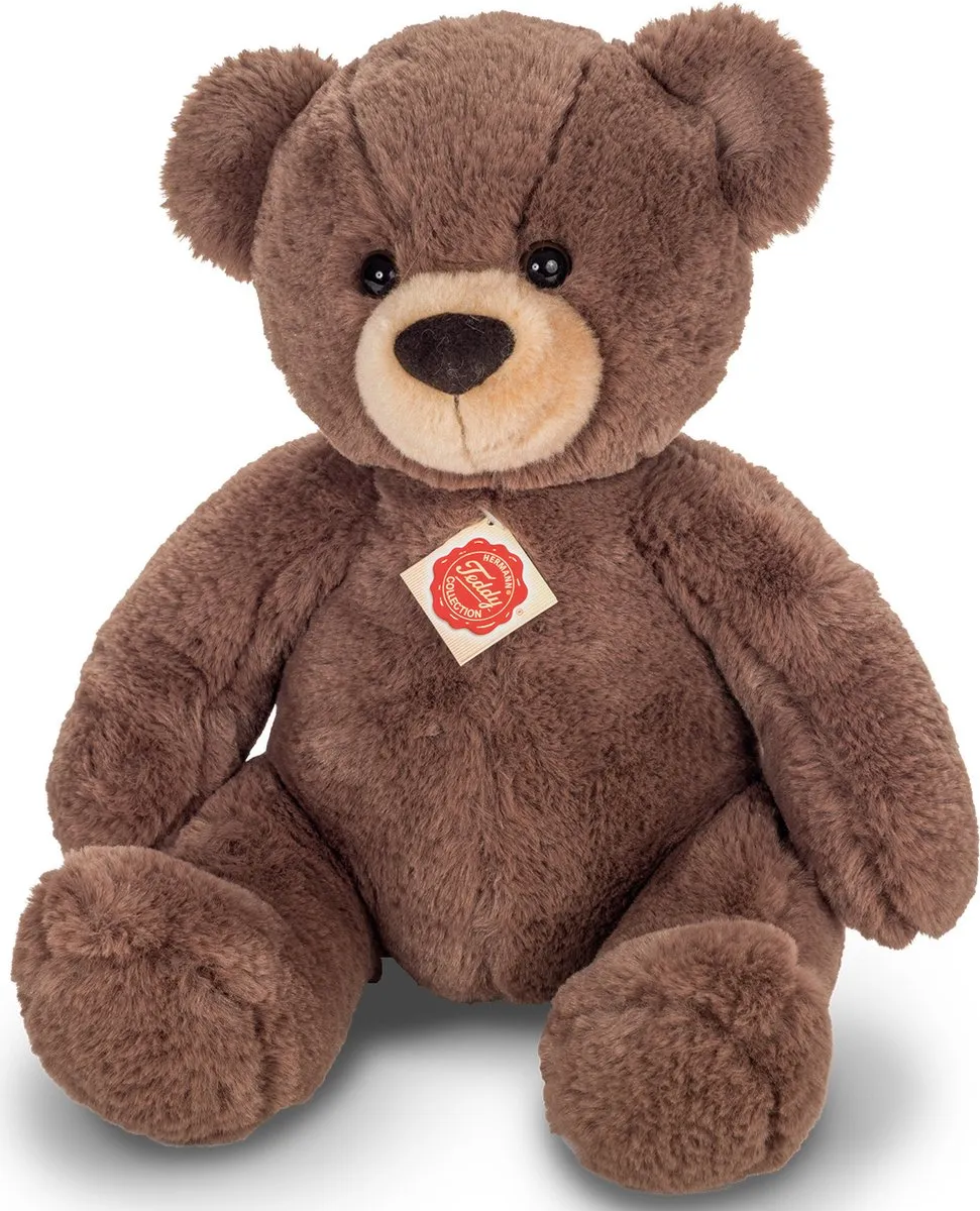 Hermann Teddy Knuffeldier beer Mikai - zachte pluche stof - premium kwaliteit knuffels - bruin - 40 cm - Beren