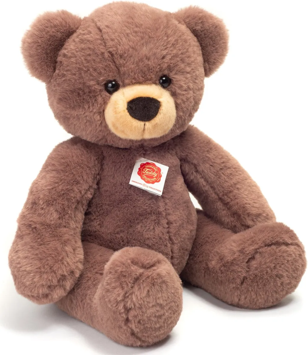 Hermann Teddy Knuffeldier beer Mikai - zachte pluche stof - premium kwaliteit knuffels - bruin - 40 cm - Beren