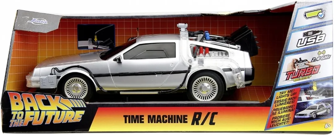 Jada Toys Back to the Future RC Time Machine 1:16 - Zilver
