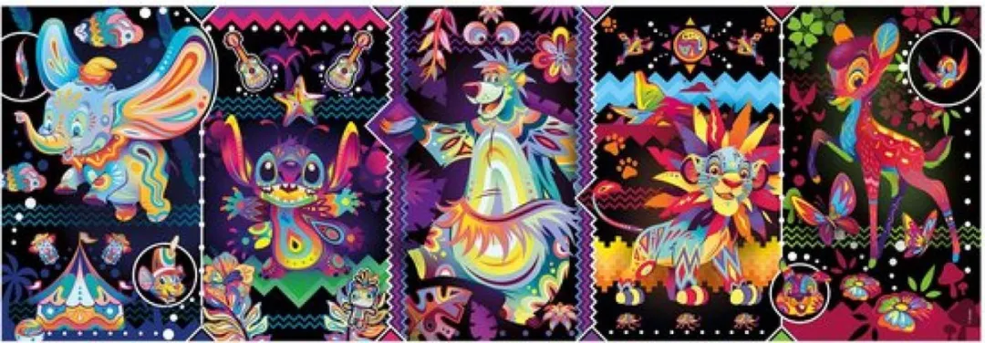 Clementoni Panorama Prinsessen Puzzel 1000 Stuks - Multi Kleur