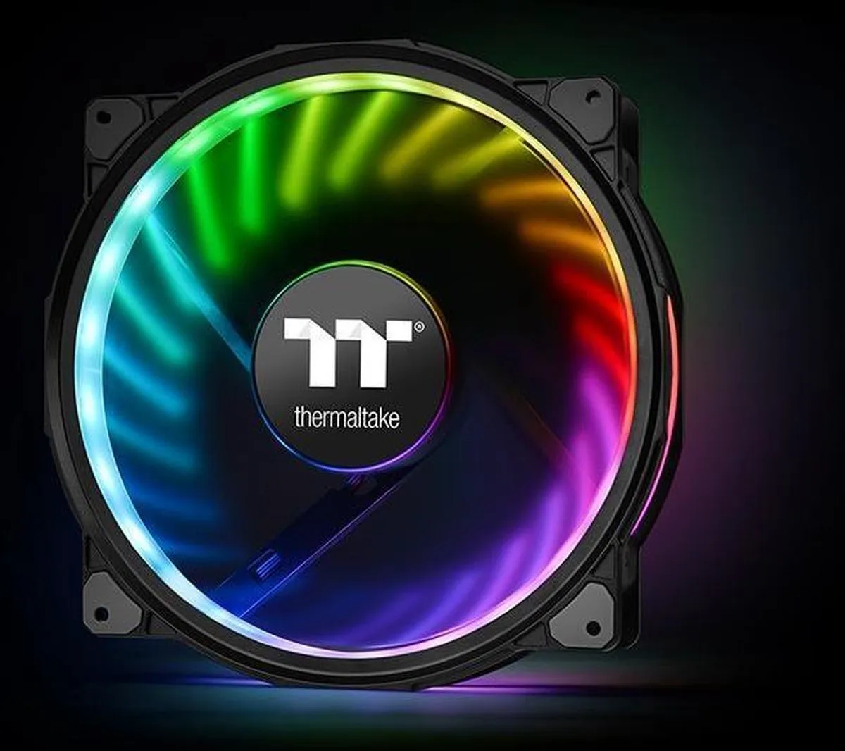 Thermaltake Riing Plus 20 CL-F069-PL20SW-A Ventilator 20cm - Zwart - afbeelding 6 van 6