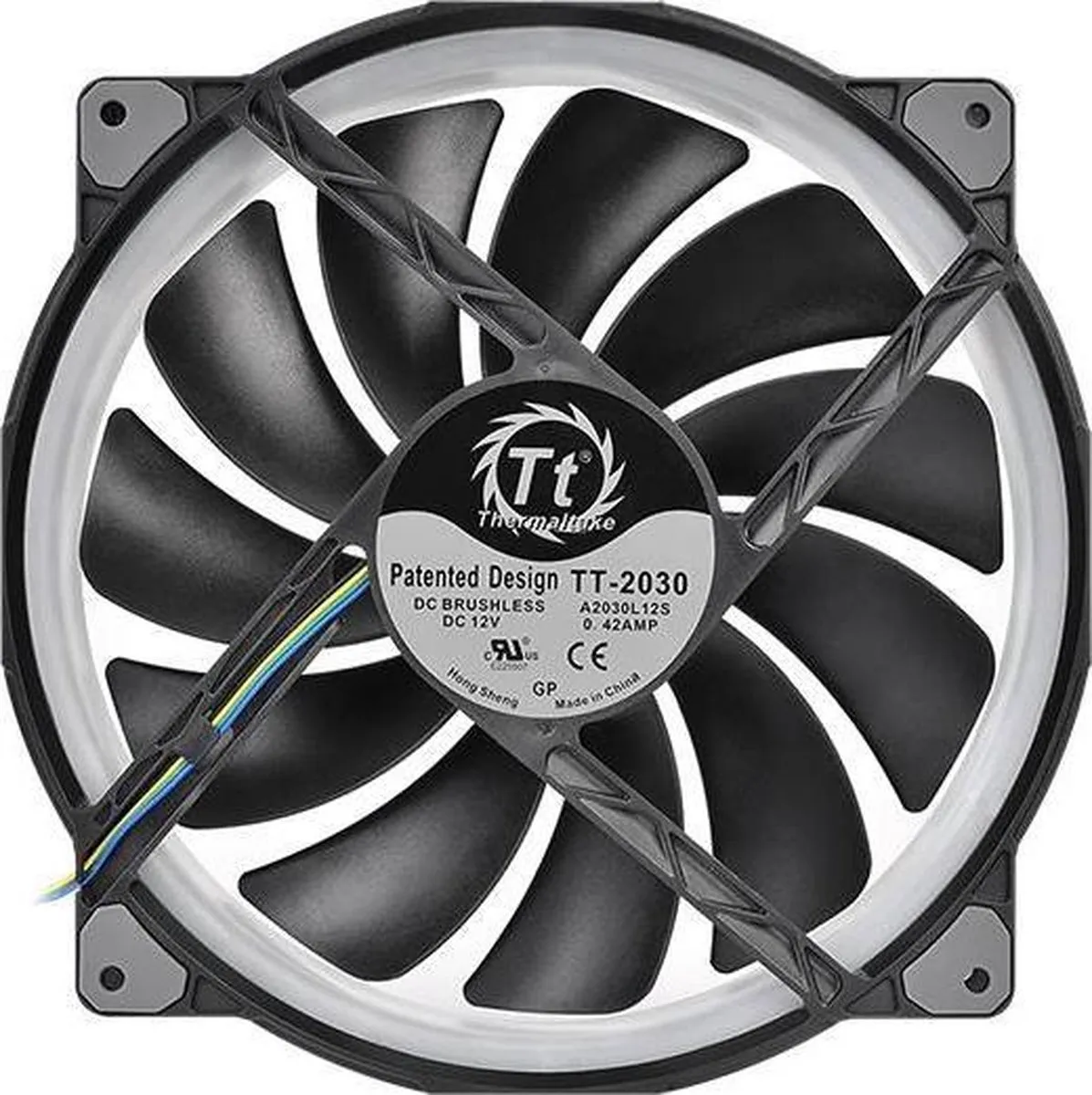 Thermaltake Riing Plus 20 CL-F069-PL20SW-A Ventilator 20cm - Zwart